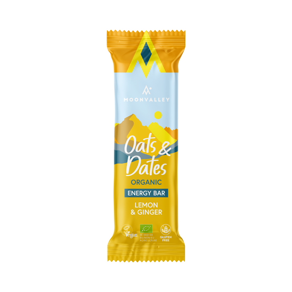 Moonvalley Organic Energy Bar - Bio-Energieriegel Lemon & Ginger (12 x 50 g)