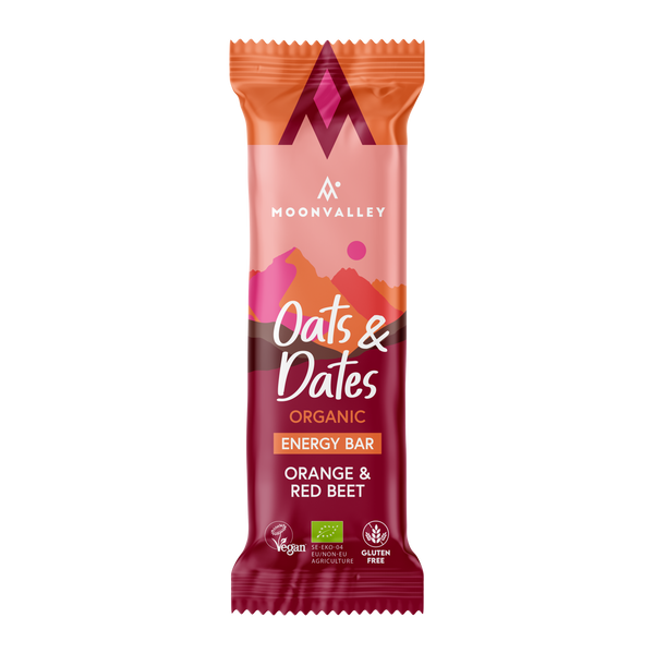 Moonvalley Organic Energy Bar - Bio-Energieriegel Red Beets & Orange (12 x 50 g)