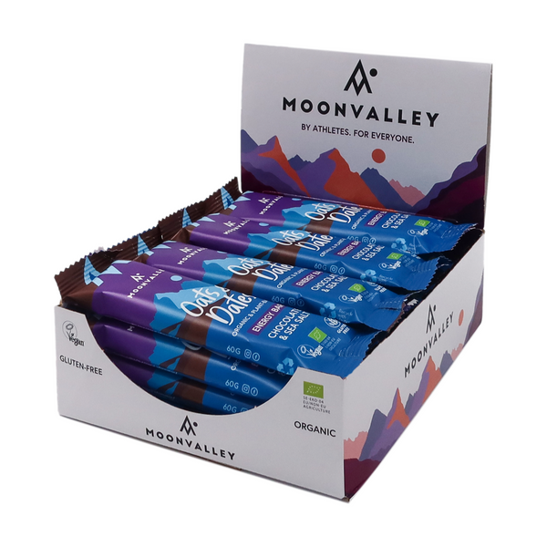 Moonvalley Organic Energy Bar - Bio-Energieriegel Chocolate & Seasalt (12 x 50 g)