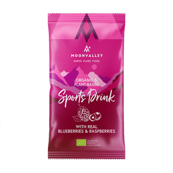 Moonvalley Organic Sports Drink - Bio-Getränkepulver Blueberry & Raspberry (45 g)