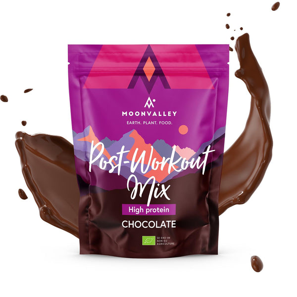Moonvalley Organic Post Workout Mix - Bio-Getränkepulver mit Schokoladengeschmack (1000 g)